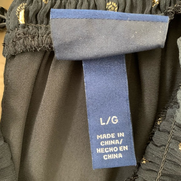 ❣️Scoop NYC Women’s HOLIDAY Gold Dotted Black Dress NWT Size L❣️ - Picture 5 of 10